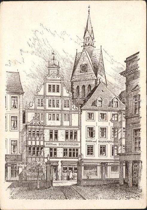 Kuenstlerkarte Hannoversche Baudenkmaeler nach Originalen von F.O. Goy