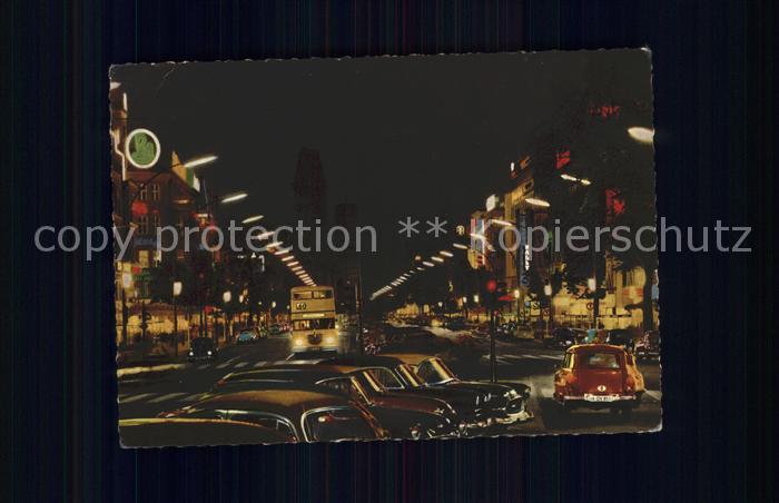 BERLIN  CITY Kurfuerstendamm bei Nacht