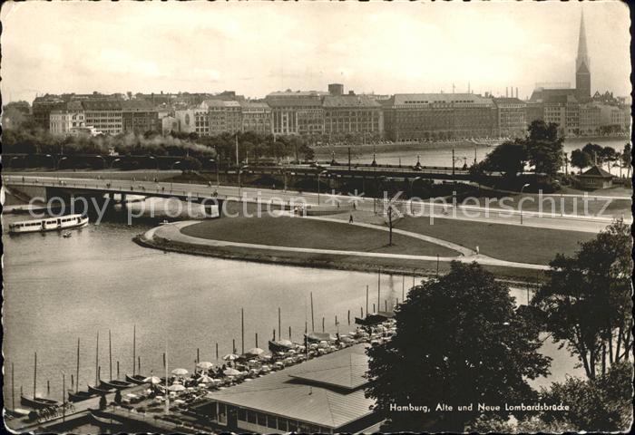 HAMBURG  CITY Alte und Neue Lombardsbruecke