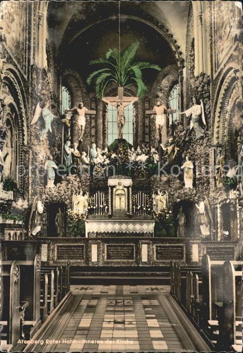 Arenberg Koblenz Inneres der Kirche Roter Hahn