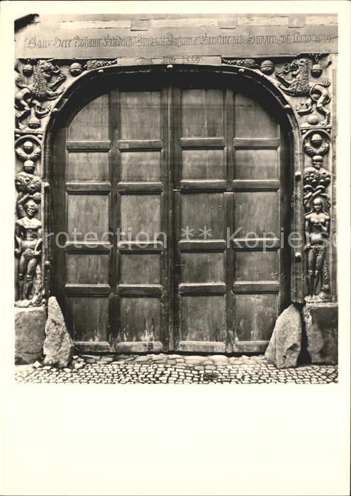 Salzwedel Adam und Eva Tor 16. Jhdt. Schmiedestrasse