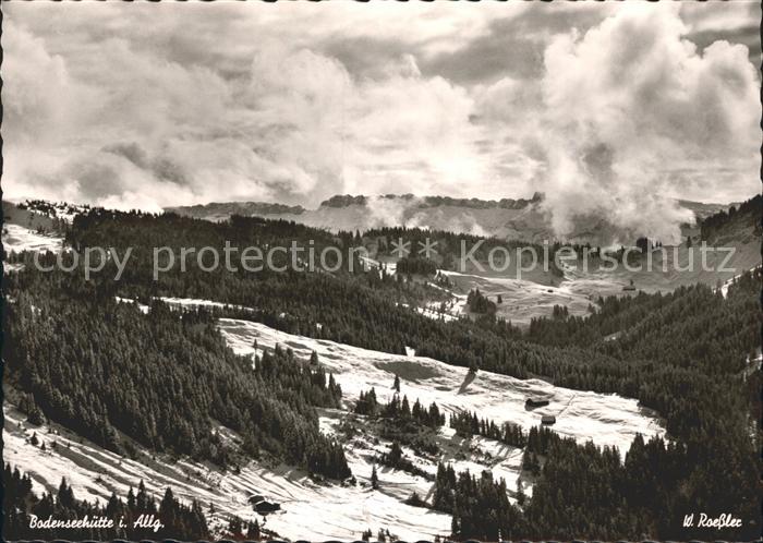 Balderschwang Bodenseehuette Winterpanorama Allgaeuer Alpen