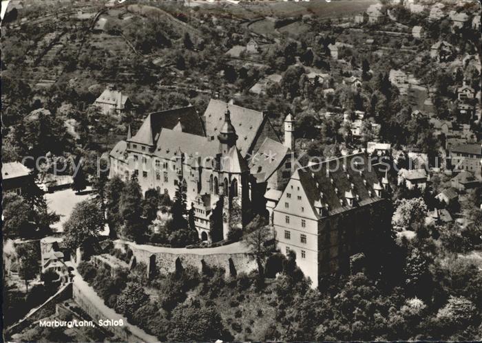 Marburg Lahn Schloss Fliegeraufnahme