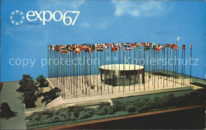 Expositions Expo67 Montreal Canada Pavillon Consacre aux Nations Unies