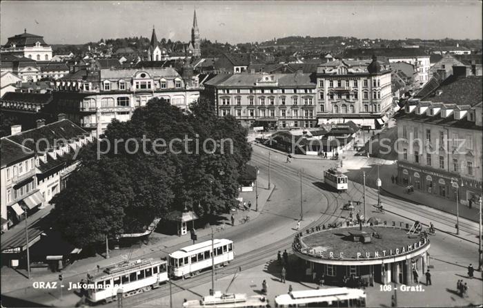 Strassenbahn Graz Jakominiplatz