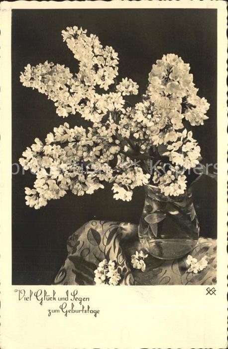Geburtstag Glueck Segen Blumen