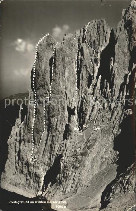 Bergsteigen Klettern Predigtstuhl Wilder Kaiser Tirol