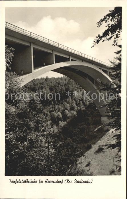 Bruecken Bauwerke Teufelsbruecke Hermsdorf