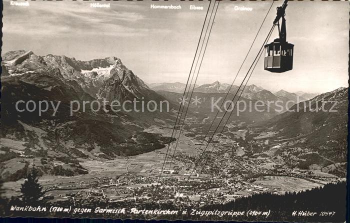 Seilbahn Wankbahn Garmisch-Partenkirchen Zugspitzgruppe