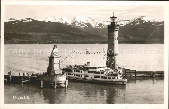 Motorschiffe Leuchtturm Lindau Bodensee