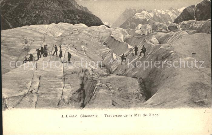 Bergsteigen Klettern Wanderung Chamonix Traversee Mer de Glace