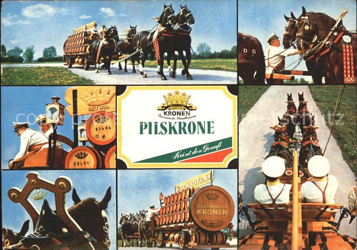 Bier Pilskrone Pferdegespann