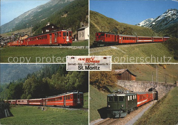 Eisenbahn Glacier-Express St. Moritz