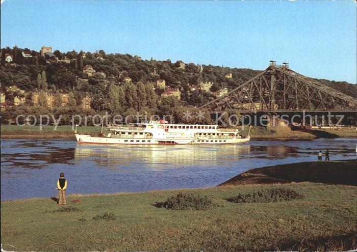 Motorschiffe Dresden Loeschwitzhange Blaues Wunder
