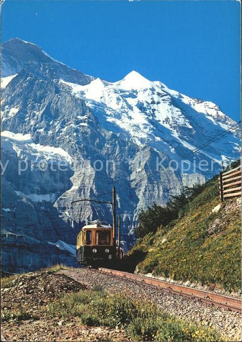 Eisenbahn Kleine Scheidegg Silberhorn Berner Oberland