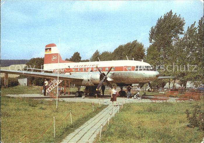 Flugzeuge Zivil Schauflugzeug IL 14 Caemmerswalde