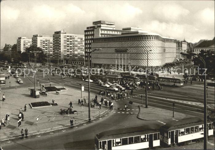 Strassenbahn Leipzig Warenhaus Konsument am Bruehl