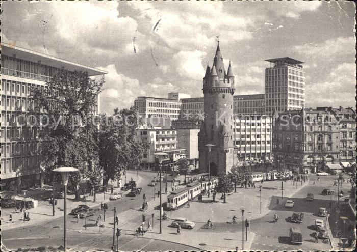 Strassenbahn Frankfurt am Main Eschenheimer Turm Fernmelde-Hochhaus