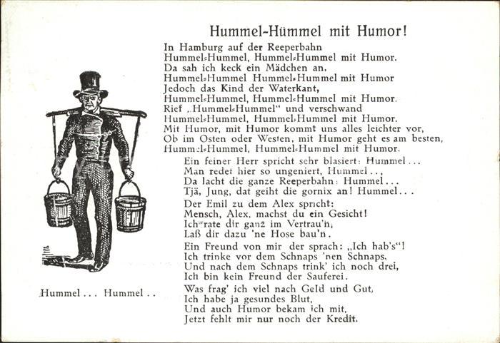 Liederkarte Hummel-Hummel mit Humor