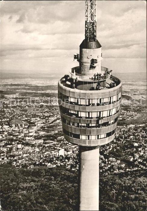 Fernsehturm Funkturm Stuttgart Fliegeraufnahme