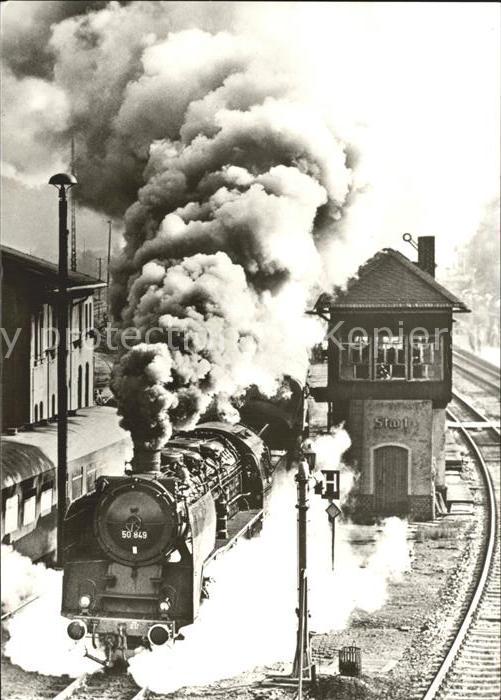 Lokomotive Dampflokomotive Baureihe 50 Ausfahrt Nossen