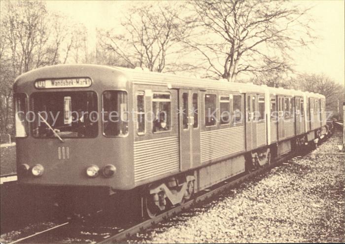 U-Bahn Subway Underground Wagen Serie DT3 Hamburg