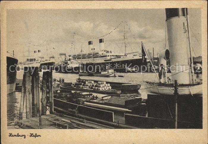 Dampfer Oceanliner Hamburg Hafen