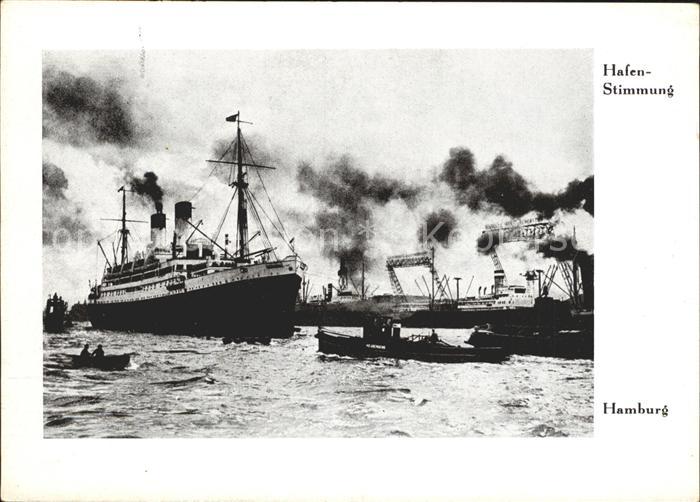 Dampfer Oceanliner Hamburg Hafen