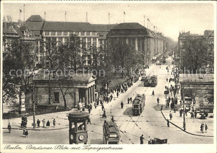 Strassenbahn Berlin Potsdamer Platz Leipzigerstrasse