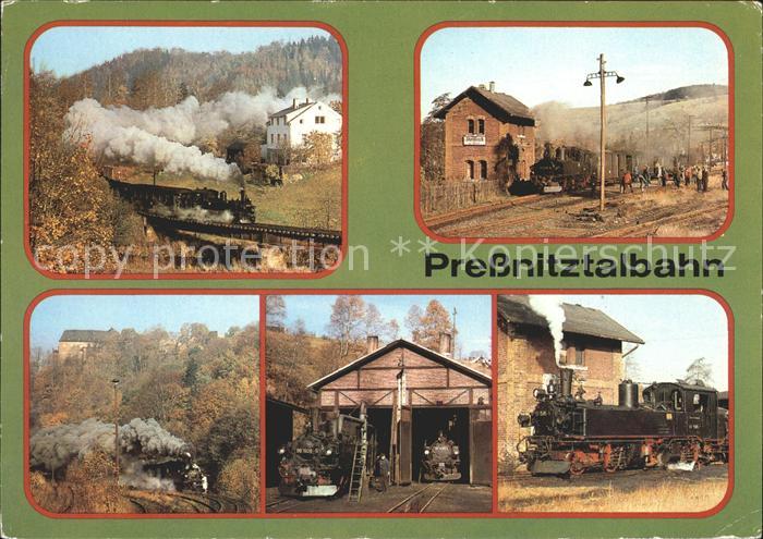 Lokomotive Pressnitztalbahn Bahnhof Steinbach Lokschuppen Joehstadt