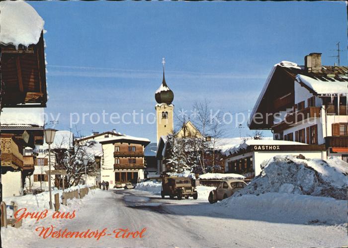 Westendorf Tirol Ortspartie Kirche