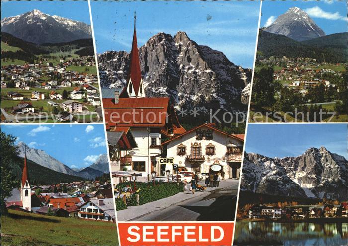 Seefeld Tirol Total Ortsansicht Kirche See