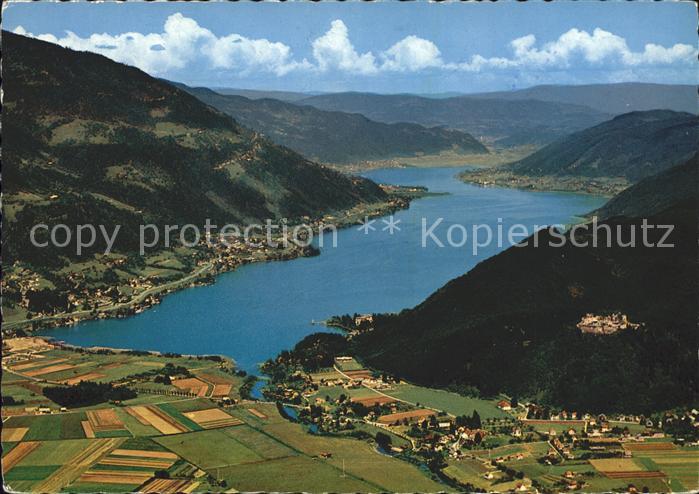Ossiachersee mit Ruine Landskron