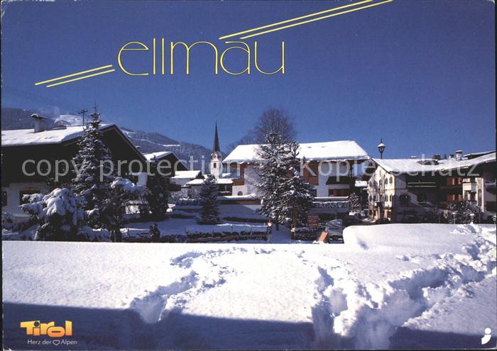 Ellmau Tirol Winteridyll Teilansicht