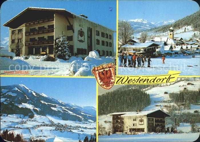 Westendorf Tirol Hotel Brehm Ortsblick Panorama