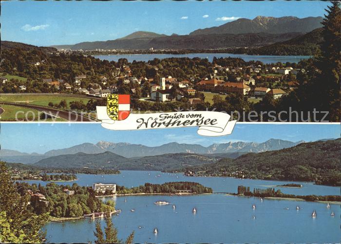Woerthersee mit Krumpendorf Poertschach Maria Woerth