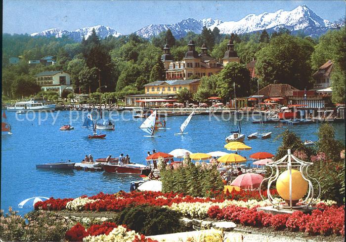 Velden Woerthersee Schlosshotel mit Mittagskogel