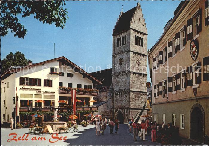 Zell See Stadtplatz mit Pfarrkirche