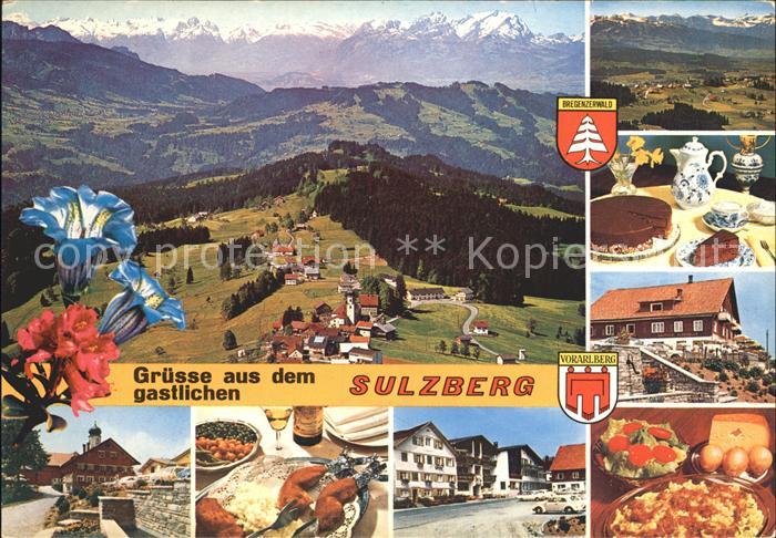 Sulzberg Vorarlberg Panorama Dorfmotive Kulinarisches