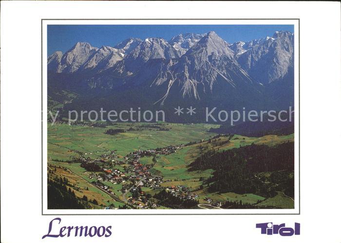 Lermoos Tirol mit Mieminger Gebirge und Sonnenspitze