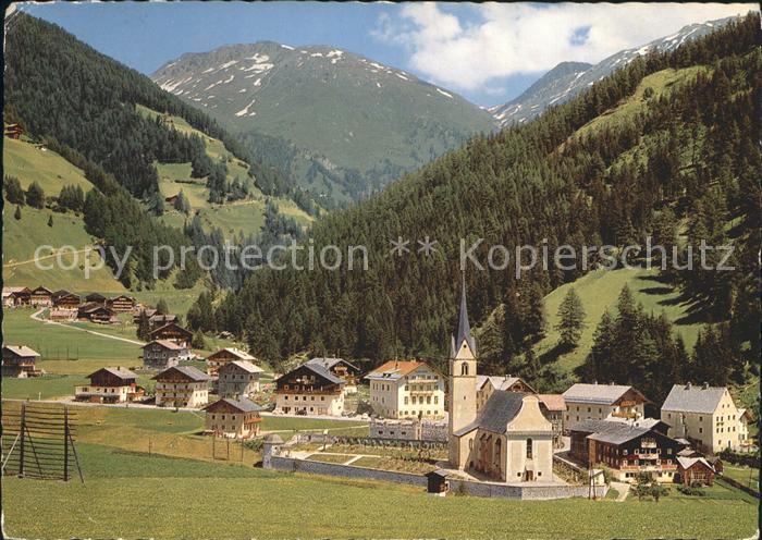 Kals Grossglockner Ortsansicht Kirche