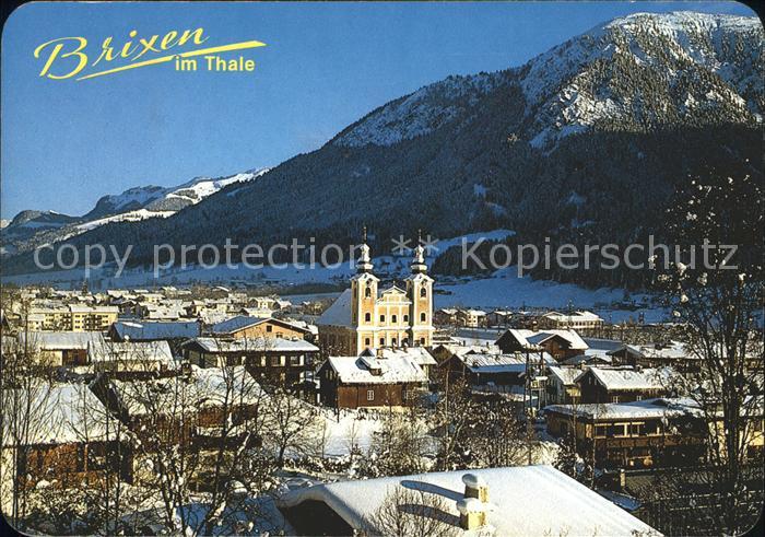 Brixen Thale Teilansicht mit Hohe Salve