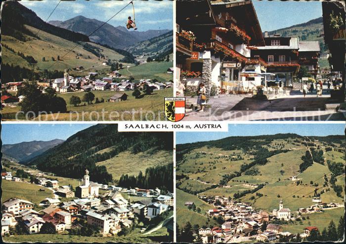 Saalbach-Hinterglemm Teilansichten Sessellift Dorfpartie