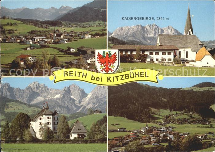 Reith Kitzbuehel Panorama Kirche Kaisergebirge Fliegeraufnahme