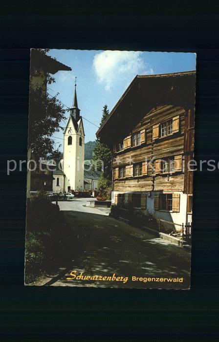 Schwarzenberg Vorarlberg Dorfpartie Kirche
