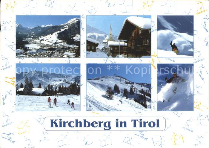 Kirchberg Tirol Totalansicht Dorfpartie Skipisten
