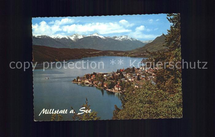 Millstatt Millstaettersee mit Kreuzeckgruppe