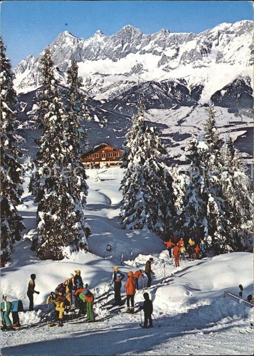 Rohrmoos-Untertal mit Hochwurzenhuette Doppelsessel Sportbahn Schlepplifte