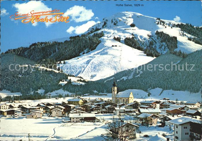 Soell Tirol am Wlden Kaiser mit Hochsoell und Hohe Salve