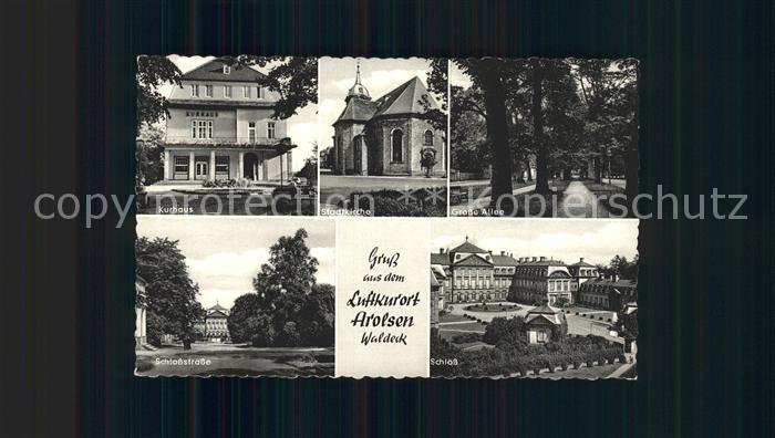 Arolsen Bad Kurhaus Schlossstrasse Stadtkirche